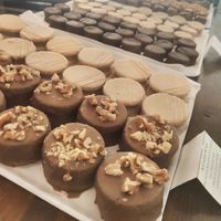 No words can describe these alfajors. So many to choose from.  at Hanai Vegana in Barcelona