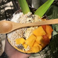 mango bowl  at Matcha Mama - Zona Hotelera in Tulum