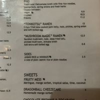 Soups, sides & desserts  at Gorilla in Lagos