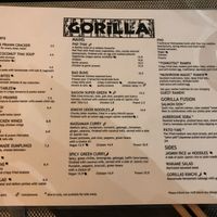 MENU : Leaf is Vegan  at Gorilla in Lagos