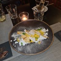 Coconut, pineapple, mango dessert at Gorilla in Lagos