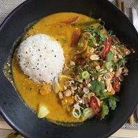 Rendang curry - tasty but not traditional rendang   at Gorilla in Lagos