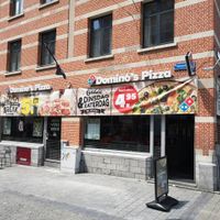 Outside at Domino's Pizza in Leuven