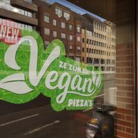 Vegan add at Domino's Pizza in Leuven