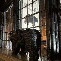 The upstairs windows.  at Bear and Billet in Chester