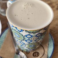 Supposed to be matcha latte (tasted like 🍌) at Crumb in Crete