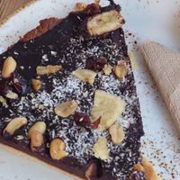 Bitter Choco Vegan Tart at Crumb in Crete