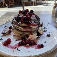 Pancakes (vegan) at Crumb in Crete