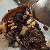 Vegan tart at Crumb in Crete