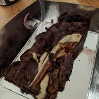 Apologies for the bad picture but this hazelnut dessert was delicious at Crumb in Crete