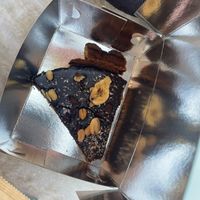 Chocolate cake at Crumb in Crete