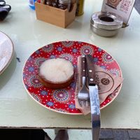 Vegan lemon tart! Mmmmm!   at Crumb in Crete