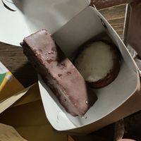 Bounty bar and lemon pie  at Crumb in Crete