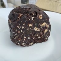 Chocolate mosaic (chocolate with nuts and dried fruit)  at Crumb in Crete