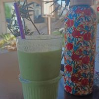Green protein shake at Crumb in Crete