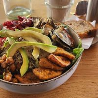 Vegan Budda bowl at Crumb in Crete