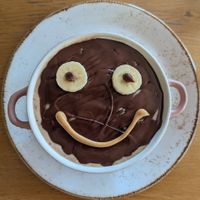 Magic Shell Protein Smoothie Bowl at Crumb in Crete