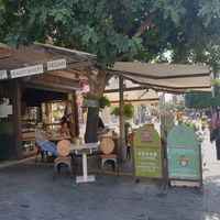 Small cute café at Crumb in Crete