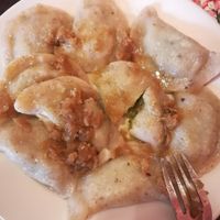 Pierogi with broccoli at Pierogowy Raj in Krakow