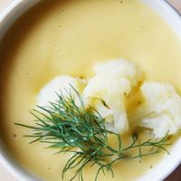 Zupa krem z kalafiora at Pierogowy Raj in Krakow