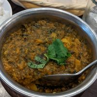 Sag aloo at Khushis in Livingston
