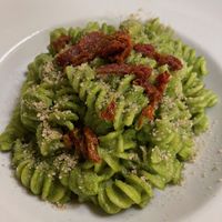 Fusilli al pesto  at TxuKrut Bar in Bilbao
