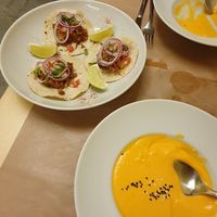 Salmojero et tacos at TxuKrut Bar in Bilbao