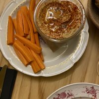 Hummus and carrots   at TxuKrut Bar in Bilbao