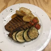 Seitan cooked on plancha !  at TxuKrut Bar in Bilbao