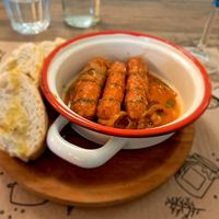 Chorizo a la sidra at TxuKrut Bar in Bilbao