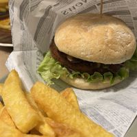 Burger  at TxuKrut Bar in Bilbao