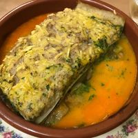 Vegan lasagne at TxuKrut Bar in Bilbao