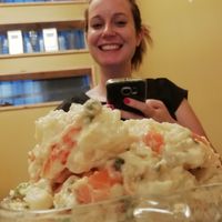 Ensaladila rusa muy rica! at TxuKrut Bar in Bilbao