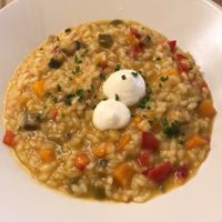 Arroz cremoso con verduritas at TxuKrut Bar in Bilbao