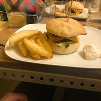 Hambúrguer  at TxuKrut Bar in Bilbao