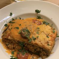 Lasaña vegana at TxuKrut Bar in Bilbao