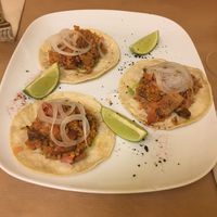 Tacos pastor at TxuKrut Bar in Bilbao