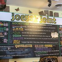 Menu at Joey's Joint in Eastham