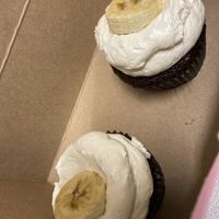 Banana 🍌 Foster cupcakes  at Dina's Vegan Deli & Desserts in West Palm Beach