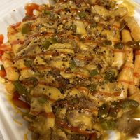 Philly fries 🍟   at Dina's Vegan Deli & Desserts in West Palm Beach