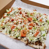 GYRO PIZZA at Dina's Vegan Deli & Desserts in West Palm Beach