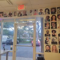 Vegan celebrities wall! at Dina's Vegan Deli & Desserts in West Palm Beach