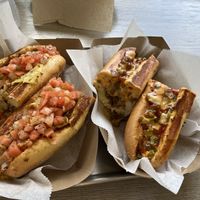 Famous Philly Cheesesteak and the Smokin Joe  at Dina's Vegan Deli & Desserts in West Palm Beach