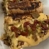 Philly cheese steak sandwich   at Dina's Vegan Deli & Desserts in West Palm Beach