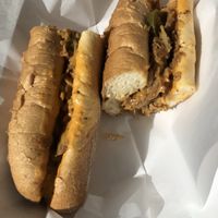 Philly Cheesesteak at Dina's Vegan Deli & Desserts in West Palm Beach