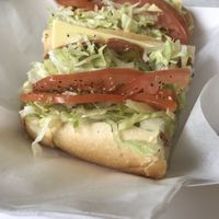 Vegan Italian sub, my fav item there besides the Philly cheesesteak 😍 at Dina's Vegan Deli & Desserts in West Palm Beach
