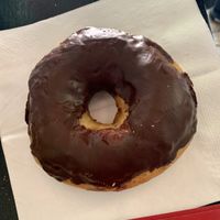 Chocolate donut at DUH Vegan in Porto