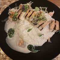 Coconut risotto  at Nautilus Resort in Rarotonga