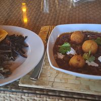 Vegan kofta at Nautilus Resort in Rarotonga