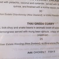 One of the items specified vegan. I was told they'd be happy to make most dishes vegan at Nautilus Resort in Rarotonga